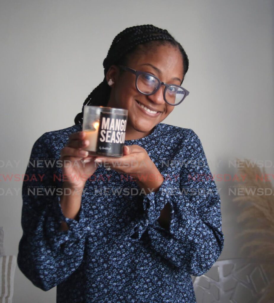 Mango Season is candlemaker Tonya Leigh Salandy's favourite scented candle. Photo by Sureash Cholai