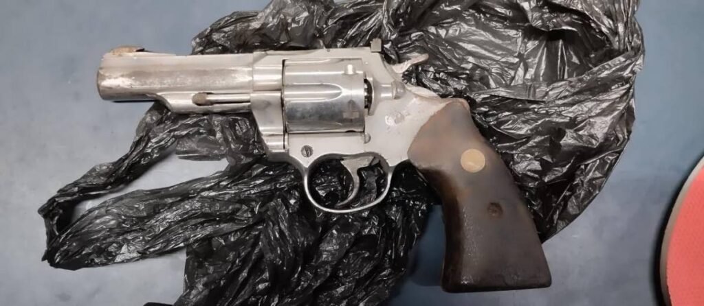 A revolver which was seized by police in Barrackpore on December 16. - Photo courtesy TTPS