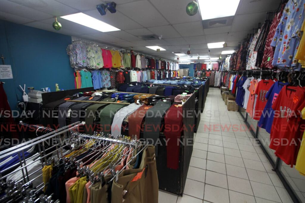 Management at Jumbo Fashion on Charlotte Street, Port of Spain, says sales have been extremely low for the Christmas season so far.