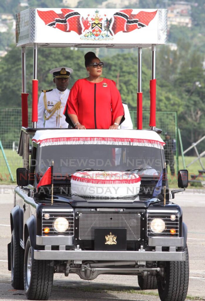 File photo: President Paula-Mae Weekes during the Independence Day parade on August 31, 2018. 