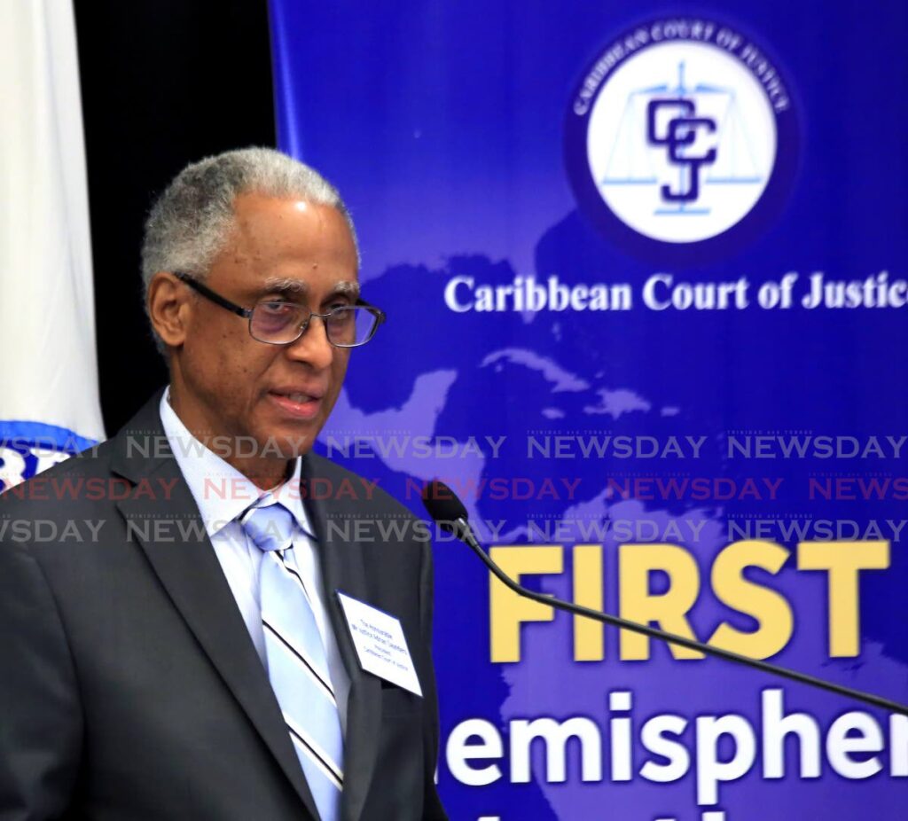 President of the Caribbean Court of Justice Adrian Saunders. - 