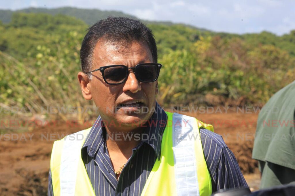 Minister of Works Rohan Sinanan. Photo by Roger Jacob
