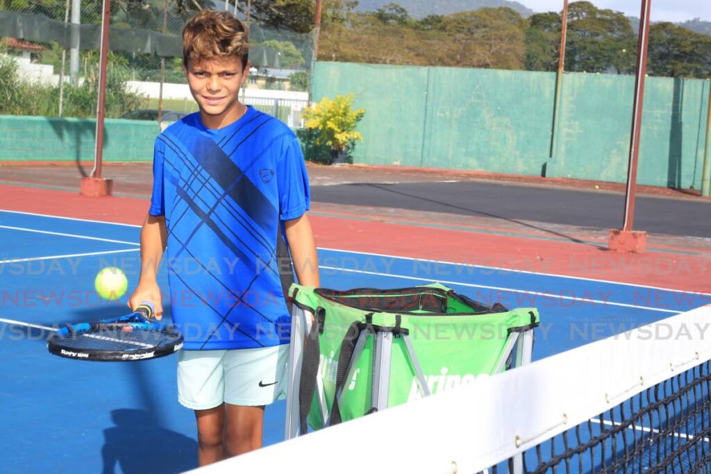 Jacob Jacelon วัย 11 ขวบกล่าวว่าเทนนิสเป็นความรักครั้งแรกของเขาเมื่อพูดถึงกีฬา 