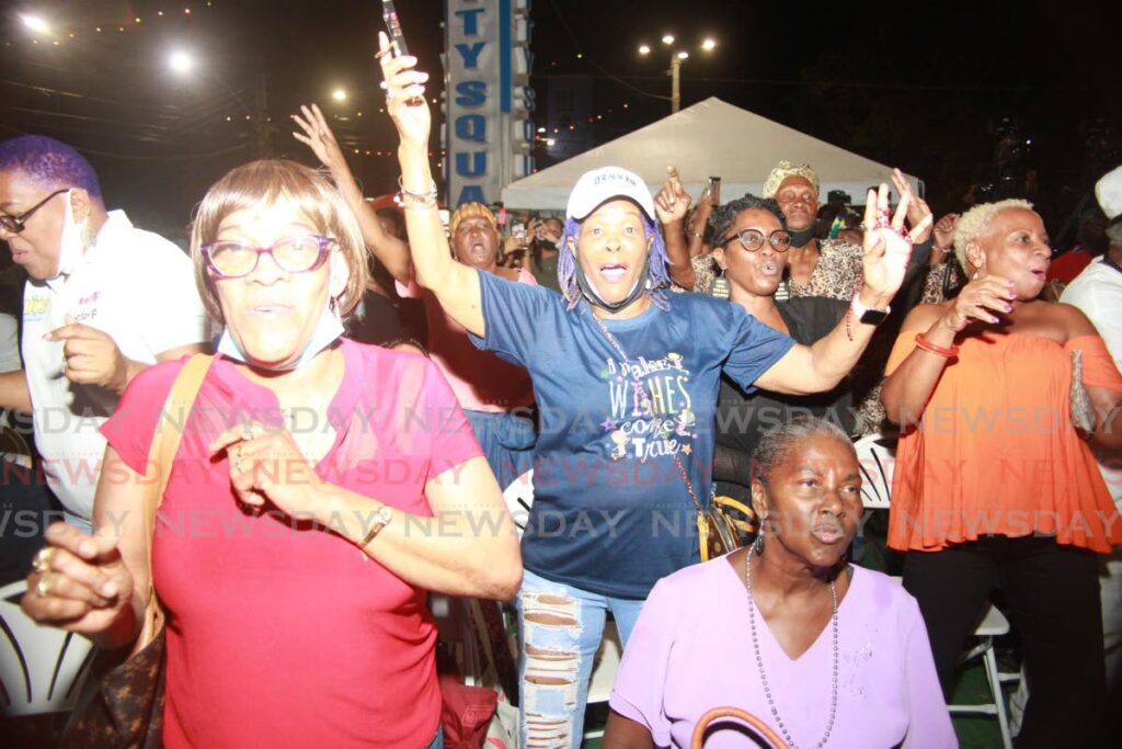 Crowd gathered at Harris Promenade, San Fernando, for the live concert on Tuesday to celebrate the life of Leroy Calliste - Lincoln Holder