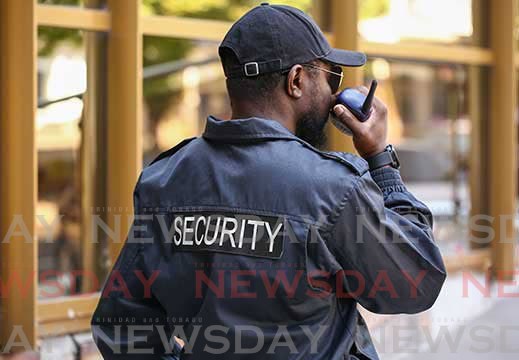 A private security guard. - File photo