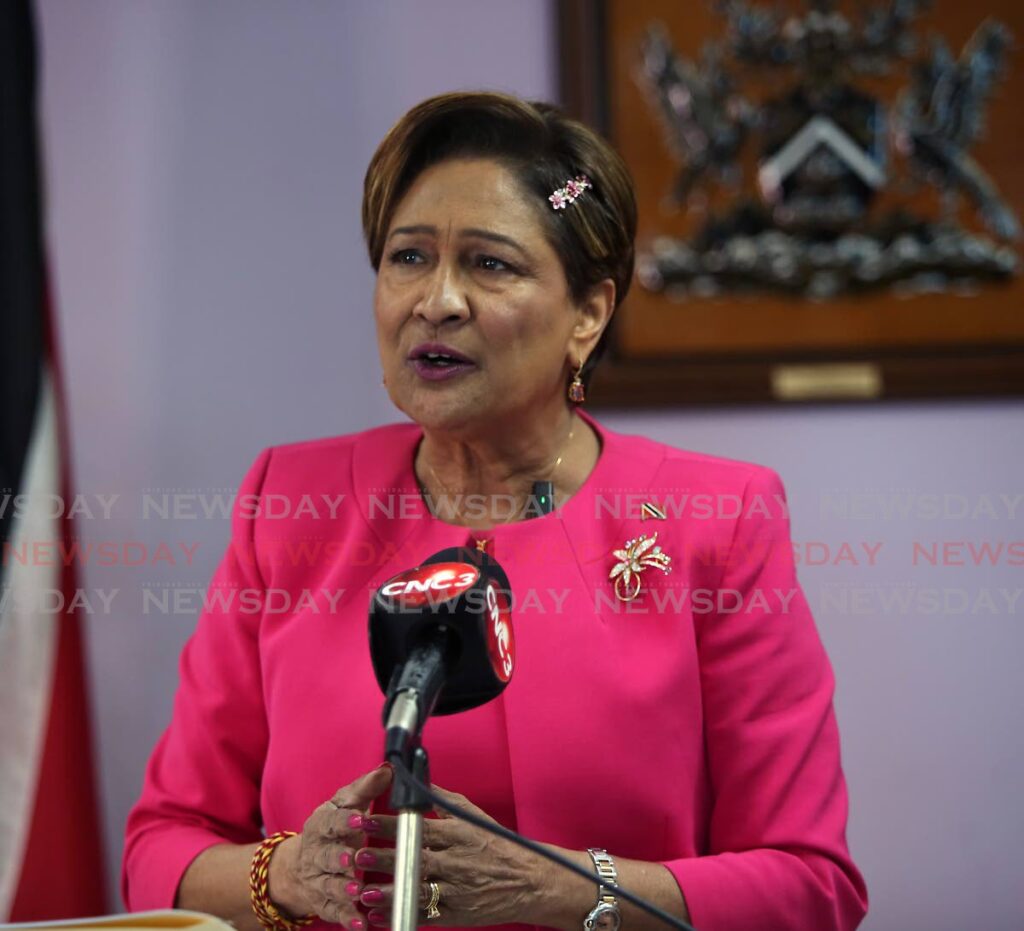 Opposition Leader Kamla Persad-Bissessar -Photo by Sureash Cholai