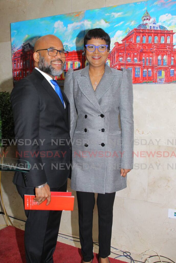 Senate President Christine Kangaloo and her husband Kerwyn Garcia during a reception to celebrate the return of the Parliament to the Red House on January 24, 2020. - File photo/Roger Jacob