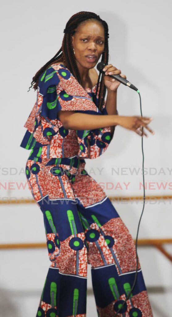 Curlissa Charles-Mapp who was among several women competing the auditions for the NWAC Calypso Queen competition also at the Creative Arts Centre.