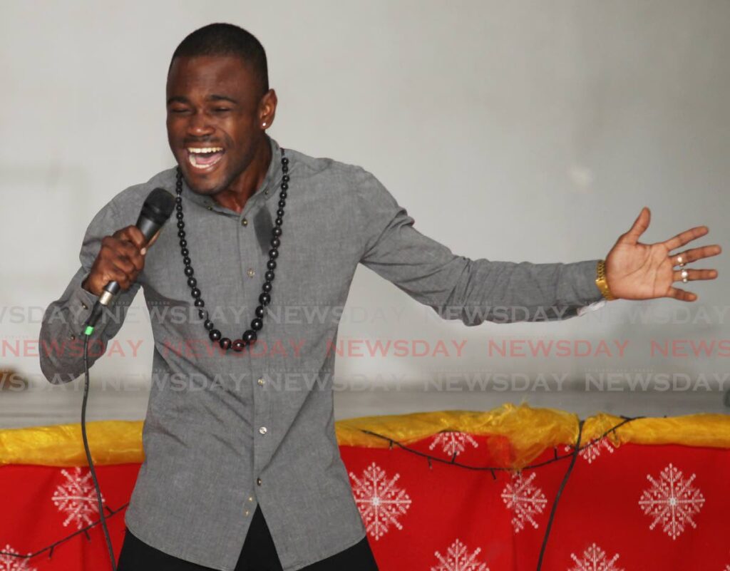 Nicholas Ashby performs during auditions on Saturday for the NACC Young Kings competition at the Creative Arts Centre, San Fernando. 