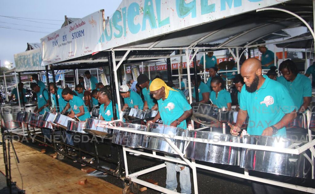 Musical Gems Steel Orchestra was one of the 30 bands competing in the semis.