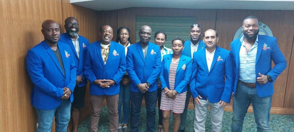 The executive of the Tobago Cricket Association met on Saturday in a retreat at Shaw Park in Scarborough. From left to right are Kerwin John, president; Lincoln Nelson, treasurer; Philbert Joseph, nominated member; Tandeka Moses, general secretary; John Pollard, nominated member; Ta Shel Mohammed, assistant secretary; Tracey Coldeira, assistant treasurer; Earl Arthur, second vice-president; Farouk Yatali, first vice-president; Marcus Daniel, press officer.    