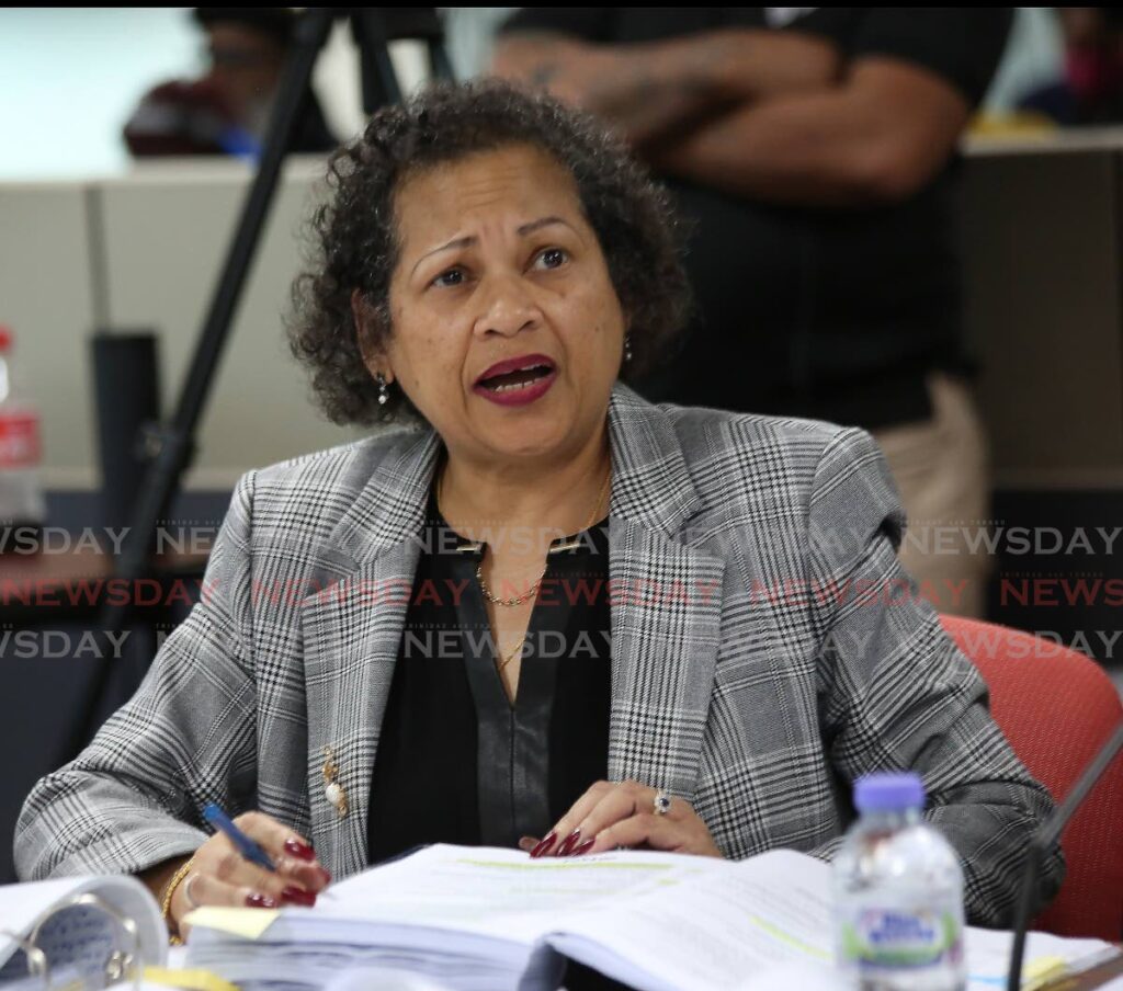 Attorney Nyree Alfonso delivers her closing statements on behalf of SWWTU at the Commission of Enquiry into the Paria Diving Tragedy at the International Waterfront Complex, Port of Spain, on Wednesday. - SUREASH CHOLAI