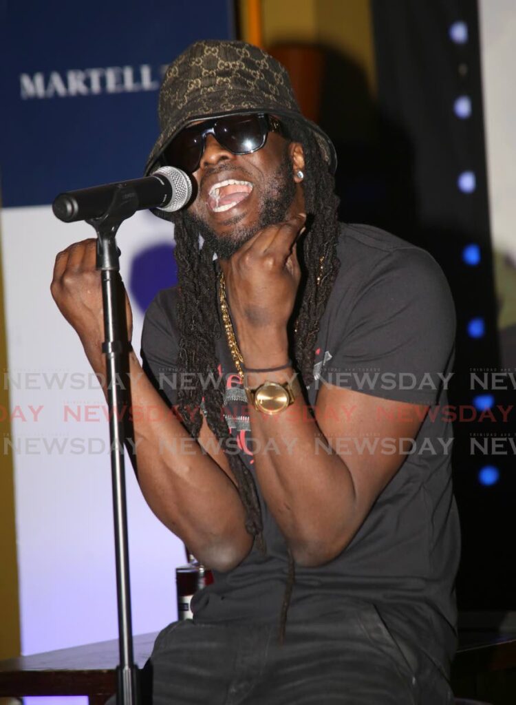 Skinny Fabulous performs druing the launch of his album BAD (Beyond a Doubt) at The Residence Restaurant and Bar on January 12. Photo by Sureash Cholai