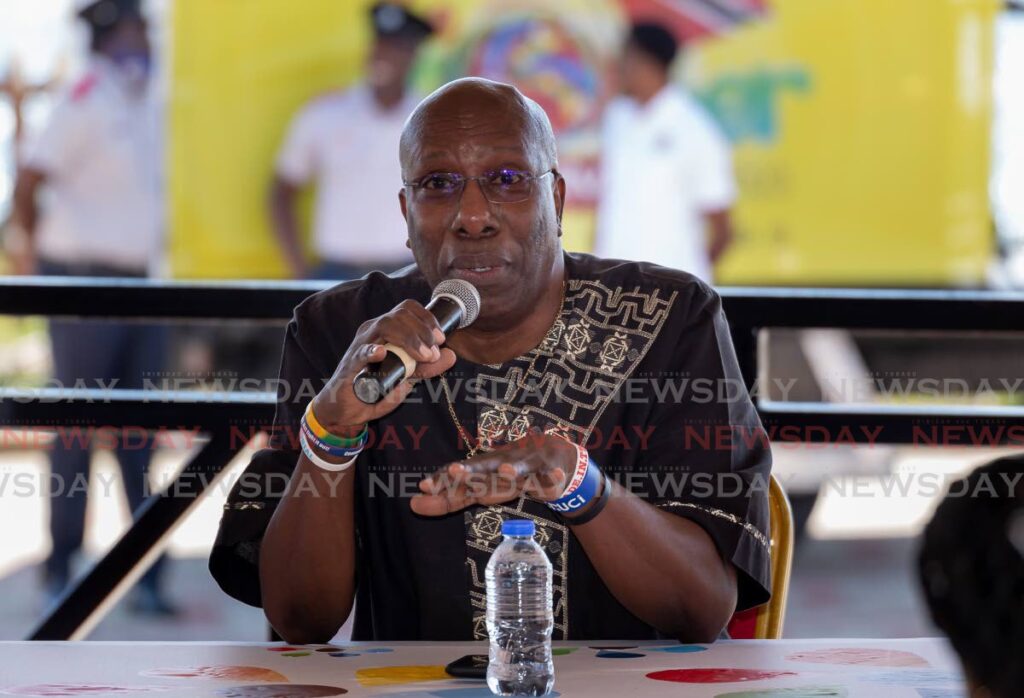 Tobago Festivals CEO John Arnold at the launch of Tobago Carnival on Tuesday in Scarborough.  Photo by David Reid