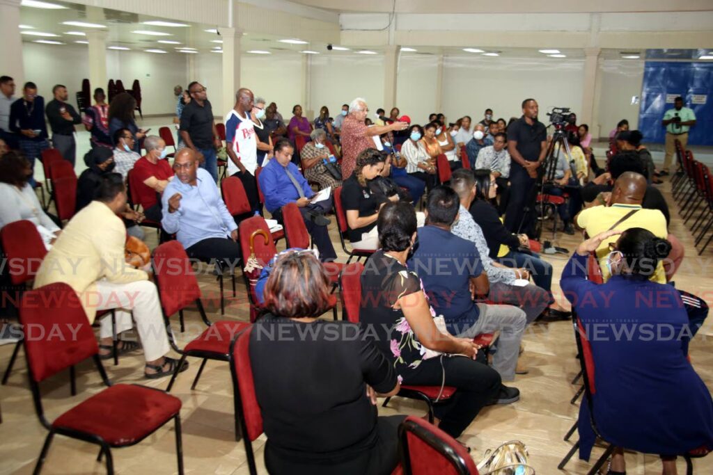 Members of the public who turned up at the consultation hosted by the Regulated Industries Commission on the proposed increase in electricity rates, at the Centre of Excellence on Tuesday. - Sureash Cholai