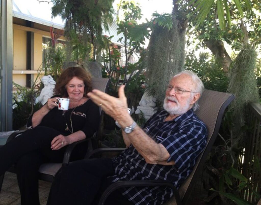 Helen Humphrey with her husband -- former MP and government minister John Humphrey.  - 