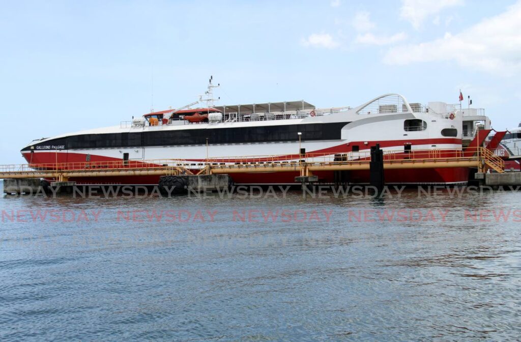 Galleons Passage in dock at Port of Spain. - 