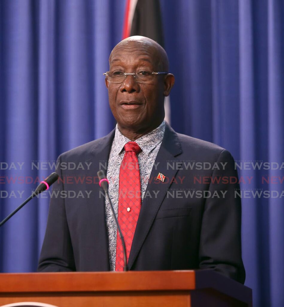 Prime Minister Dr Keith Rowley - 