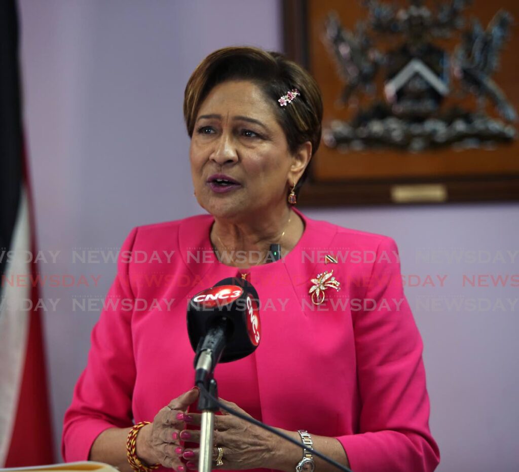 File photo: Opposition Leader Kamla Persad-Bissessar.