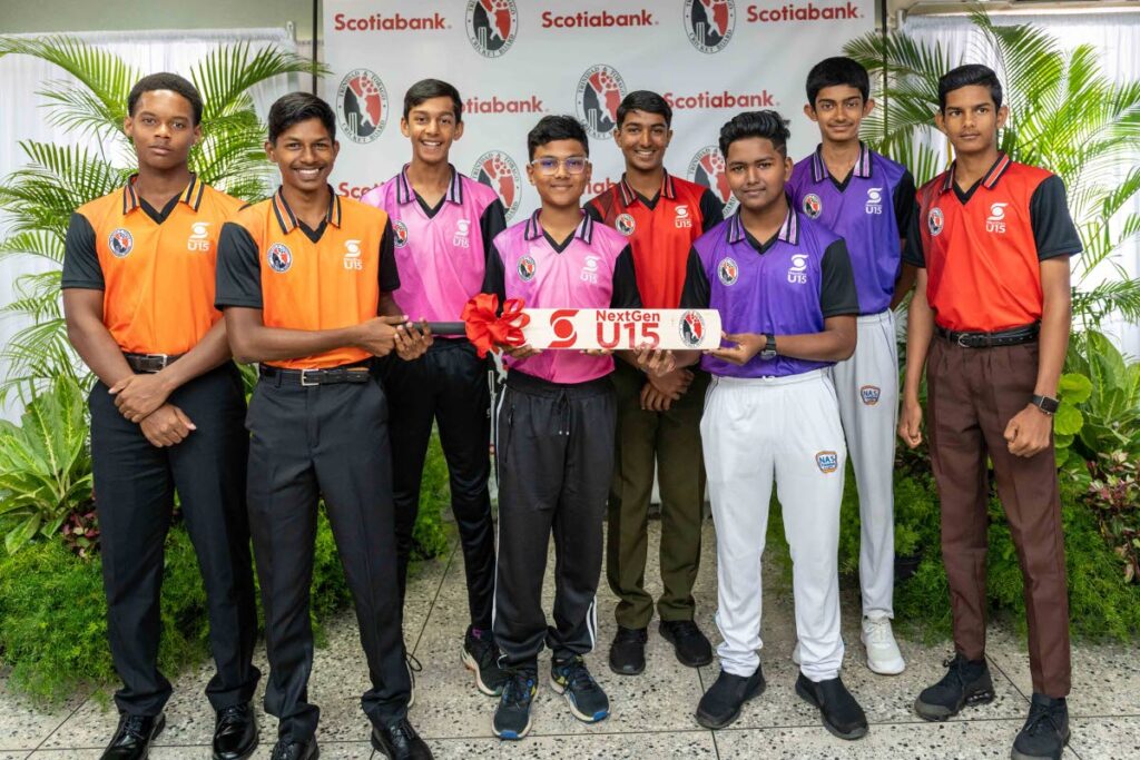 Some of the young cricketers who will be in action when round one of the Scotiabank NextGen U15 Cricket Programme bowls off on Wednesday. - Scotiabank
