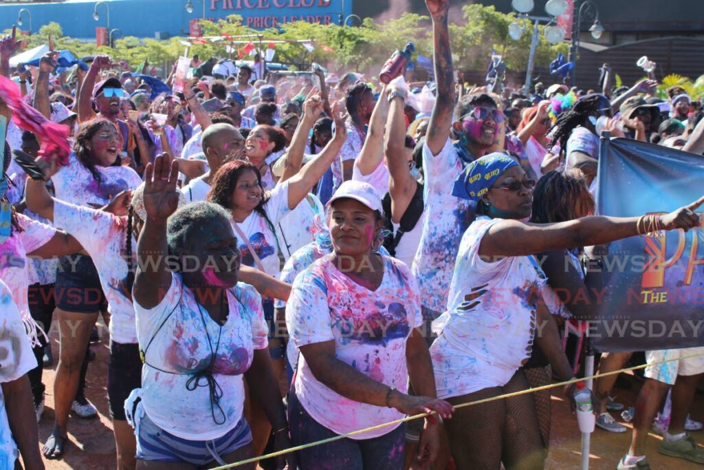 J'Ouvert celebrations were well-attended on Monday in the Chaguanas Carnival.  - Grevic Alvarado