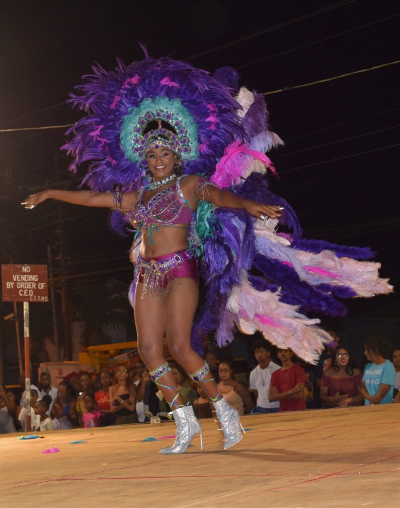 Alliyah Williams, Miss Victoria Laboratory, took home the title of Miss Central Carnival Queen Trinidad 2023 on Carnival Saturday.