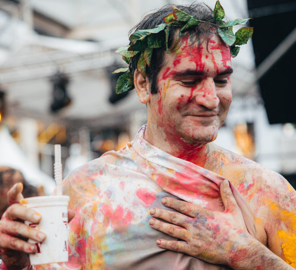 This patron was baptised in colour at Bacchanal Blocko. Photo by Rhyjell Ellis -