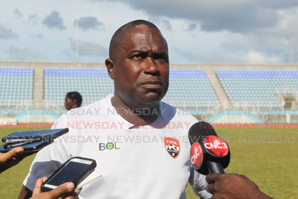 Trinidad and Tobago senior men's football head coach Angus Eve, on Monday named his squad for two upcoming friendlies against Caribbean counterpart Jamaica.  -Photo by Marvin Hamilton