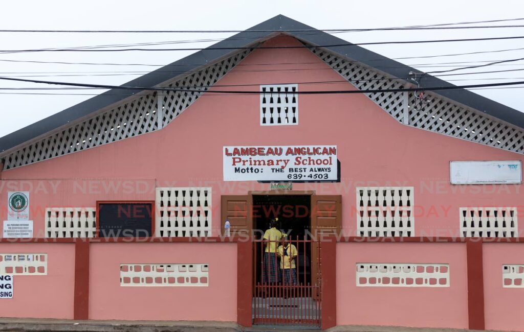 Students at Lambeau Anglican Primary School. The Anglicans established primary schools in all districts in Tobago. - DAVID REID