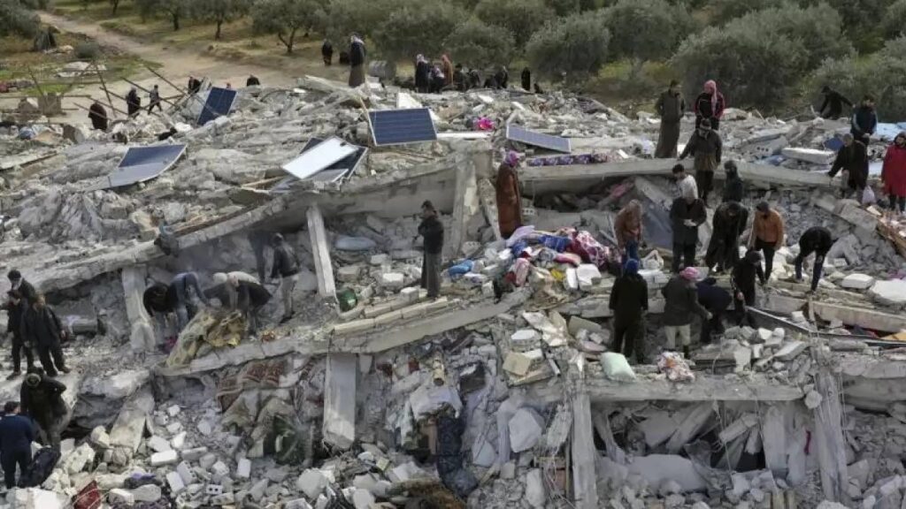 Damage from earthquake that hit Turkey and Syria. AP Photo - 