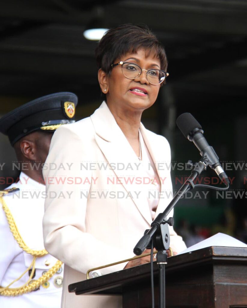 President Christine Kangaloo during her inauguration on March 20, at Queen's Park Savannah, Port of Spain. - Ayanna Kinsale