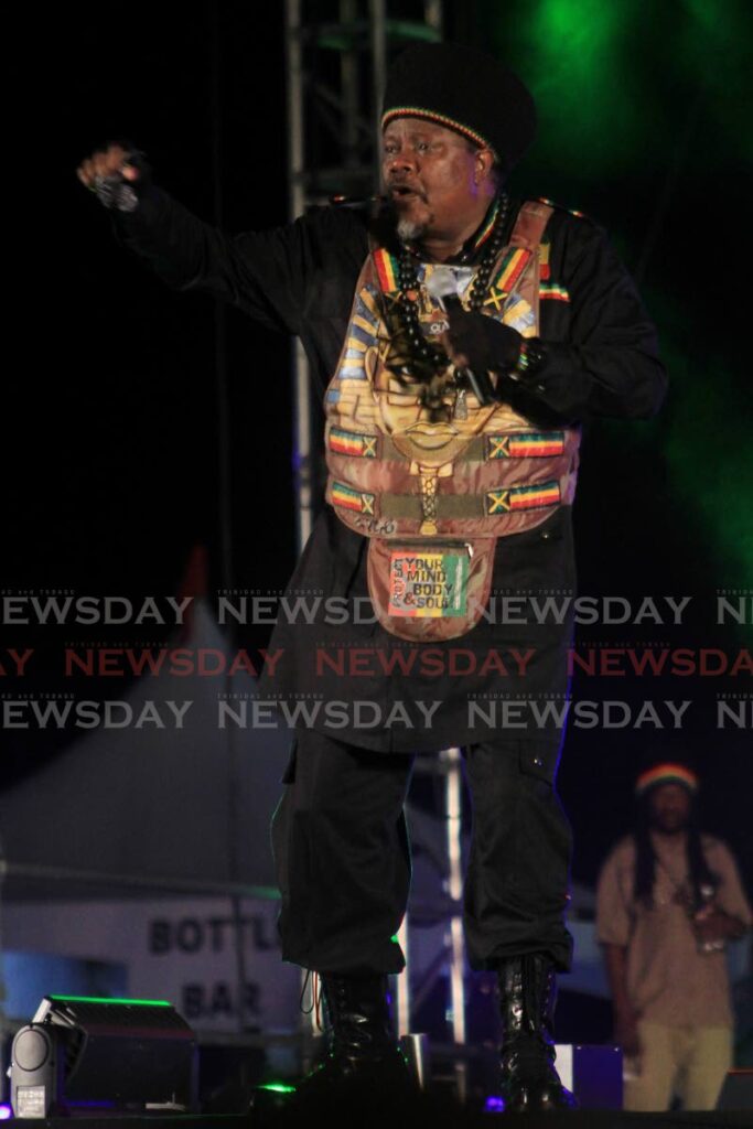 Jamaican reggae singer  Luciano performing at Redemption Concert at the Queen's Park Savannah in 2022. - Angelo Marcelle