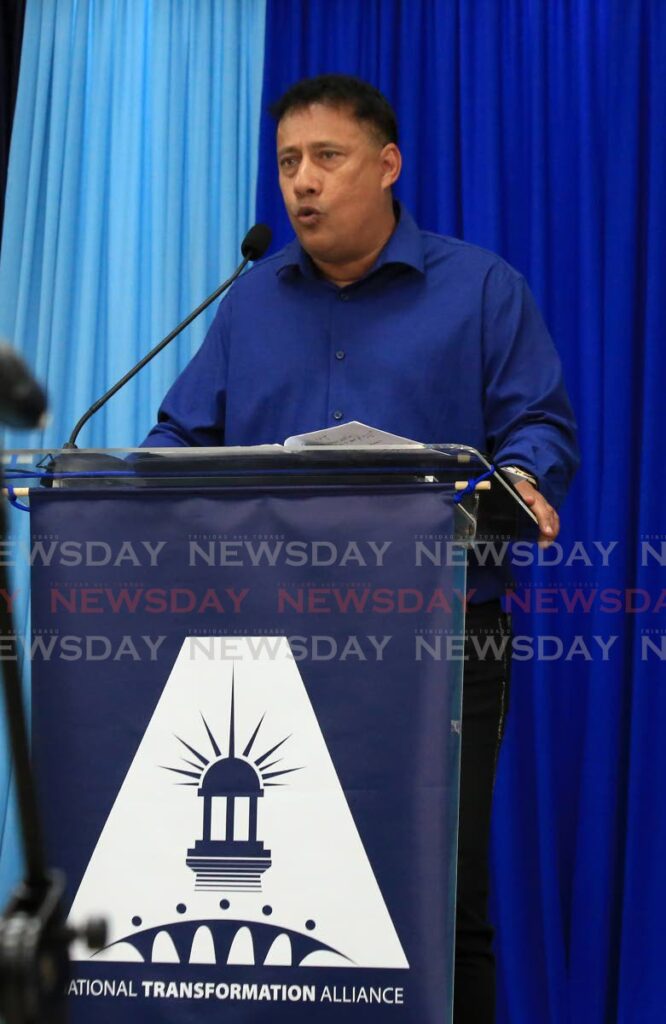 National Transformation Alliance leader Gary Griffith. - 