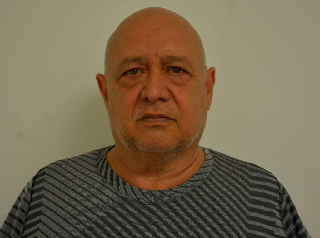 The photo of Brent Thomas, 61, of Nutmeg Avenue, Haleland Park, Maraval issued after his arrest.