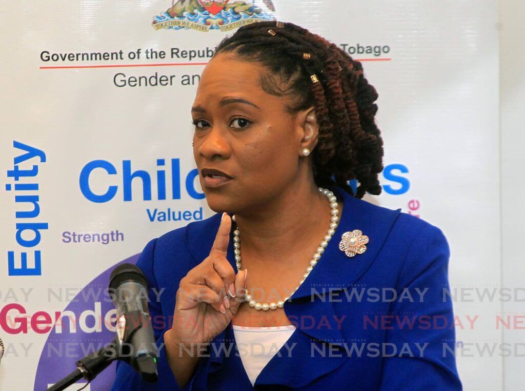 Ayanna Webster-Roy, Minister in the Office of the Prime Minister responsible for gender and children's affairs. FILE PHOTO - 