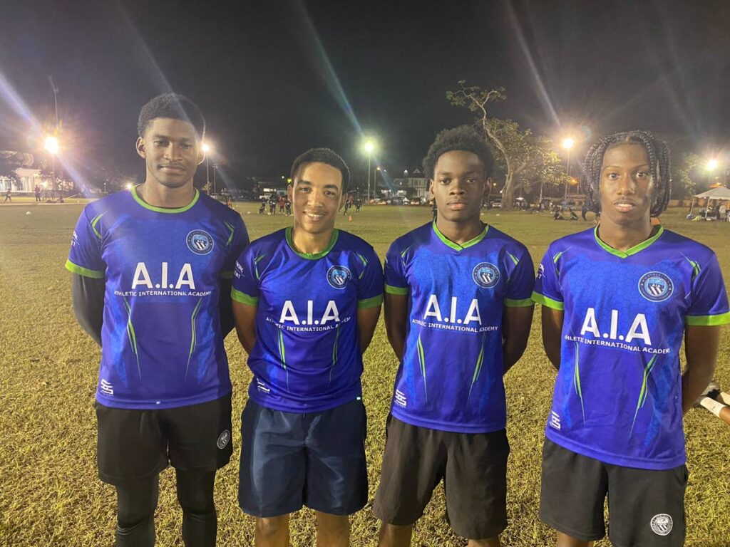Desailly Cowan-Bastien, from left, Angel Aragones, Isaiah Isaac and Khaden Caraby of Athletic International Academy will represent TIRO FC in the 2023 Dallas Cup.   - 