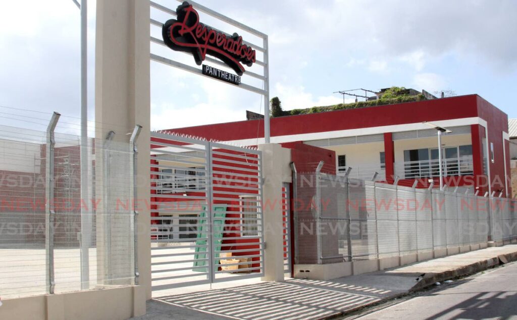NEW DIGS: The newly built Desperadoes panyard on George Street in Port of Spain. Photo by Angelo Marcelle