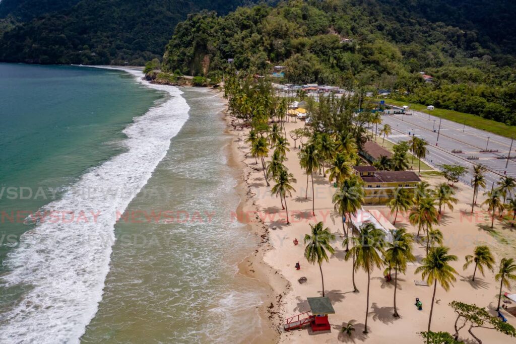 An aerial view of Maracas Bay. - Photo by Jeff K Mayers 