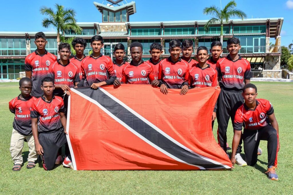 TT Under-15 cricketers celebrate after winning the regional title. - CWI