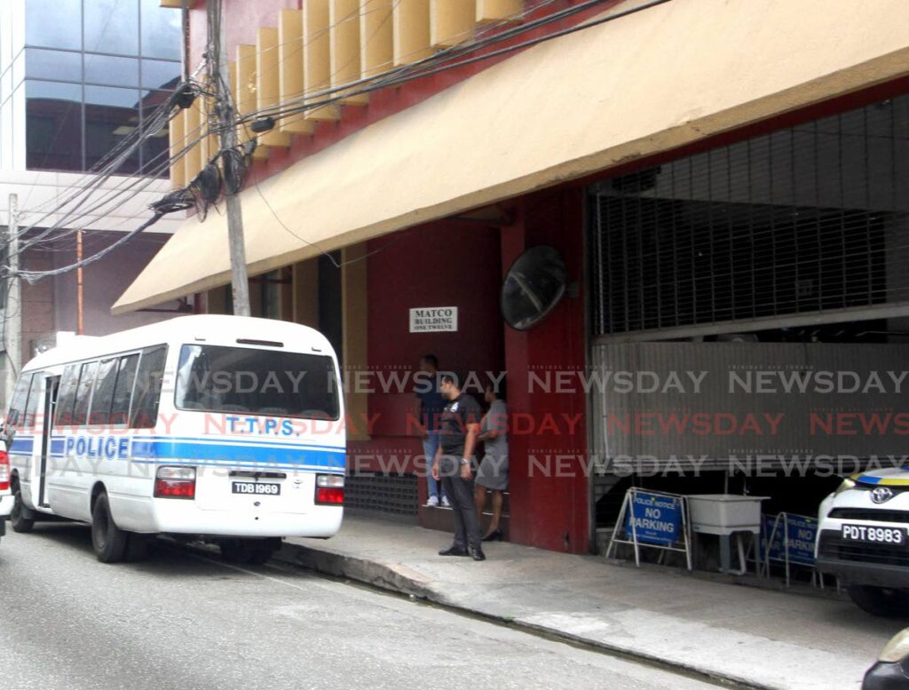 In this file photo police officers of the Professional Standards Bureau embark on a mission from their headquarters on Henry Street, Port of Spain.  - Photo by Angelo Marcelle