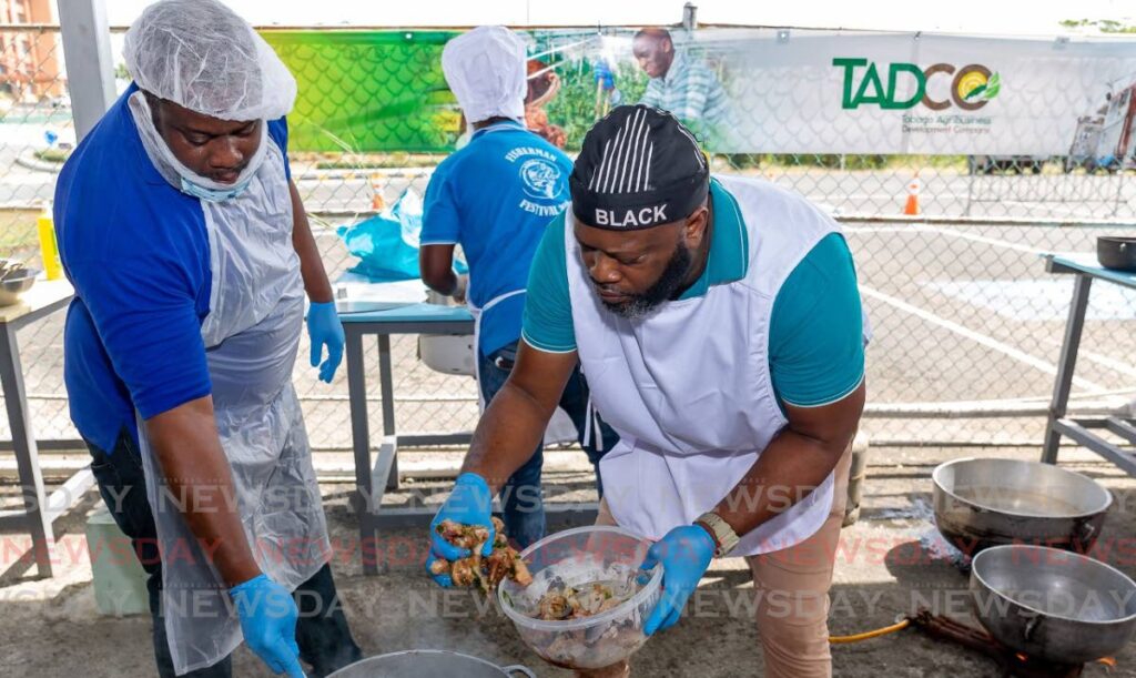 Tadco's Men can Cook Competition at Shaw Park Food Hub, Tobago. - File photo by David Reid