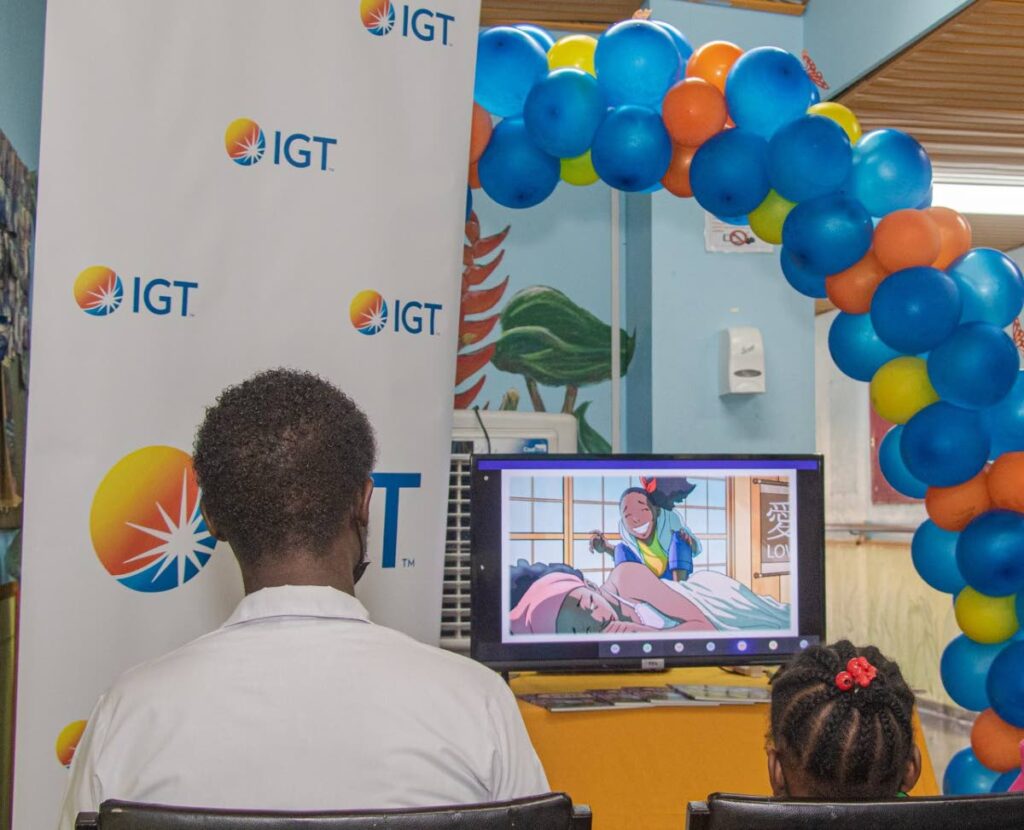 Patients of the paediatric oncology clinic were  engrossed in a virtual read-aloud from the local children’s book Petra and the Poui, co-ordinated by the IGT ASA Programme and JB - 