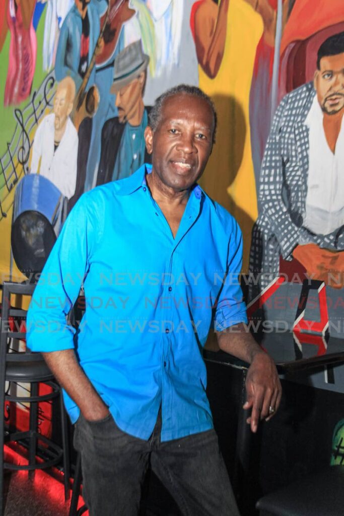 Calypso legend David Rudder at a press conference at Kaiso Blues Cafe, Port of Spain, on Friday. - AYANNA KINSALE