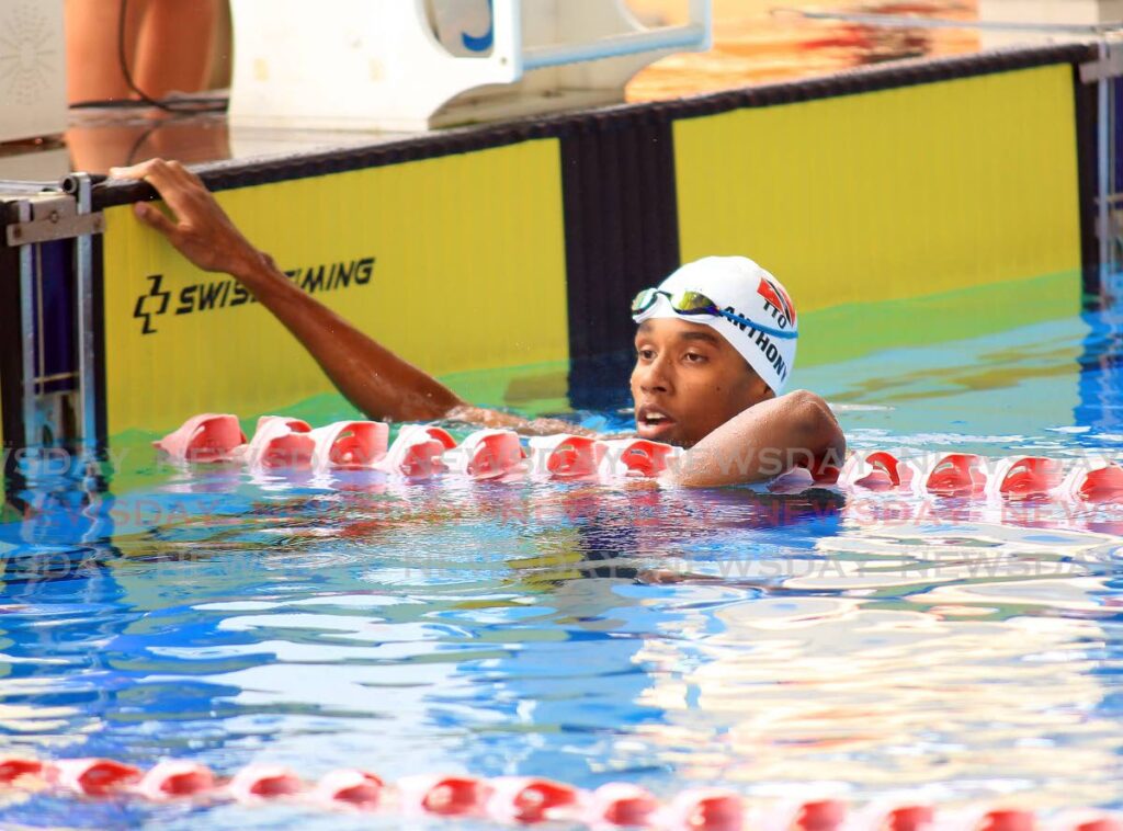 Zachary Anthony at the National Aquatic Centre, Couva. File photo/Lincoln Holder  - 