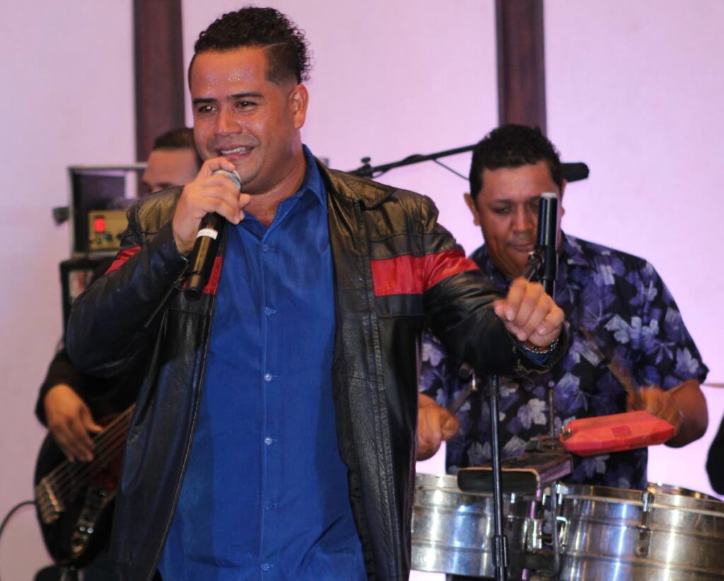 Amilcar Marin together with Eduardo Rivas provide the male voice for the band. - Grevic Alvarado