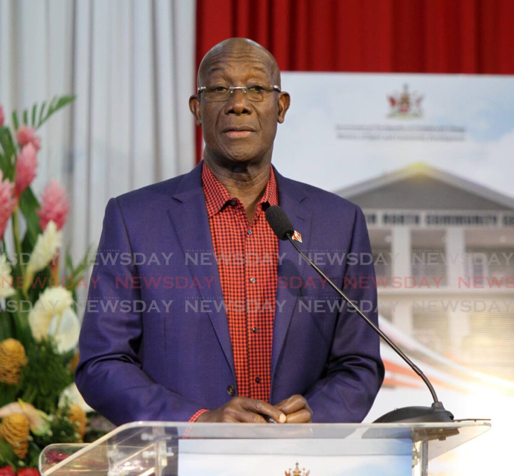 File photo of Prime Minister Dr Keith Rowley- ANGELO MARCELLE