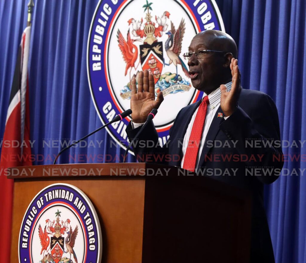 Prime Minister Dr Rowley - ROGER JACOB