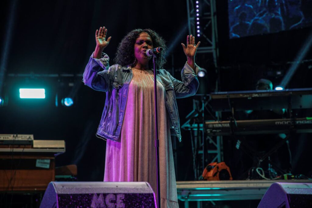 Cece Winans performs at Kingdom Night of the St Lucia Jazz and Arts Festival. 