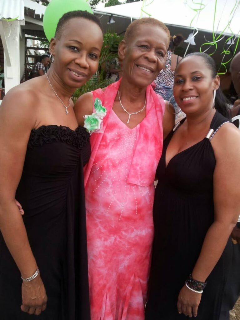From left, Cheryl Metivier with her mom Lynette Bruce and sister Anaka Bruce. - 