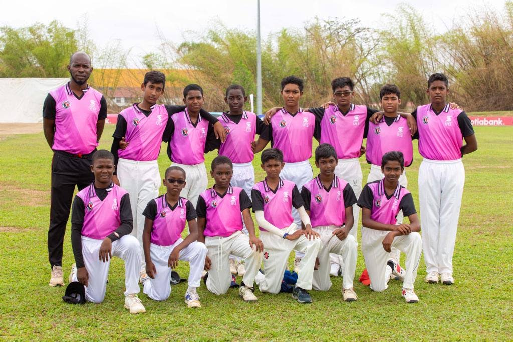 Central Zone Under-13 cricket team - courtesy TT Cricket Board